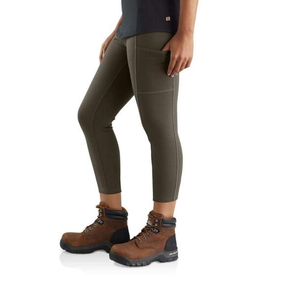 CARHARTT Women's Green Force Fitted Ankle Length Leggings Size Large NWT - Picture 1 of 9